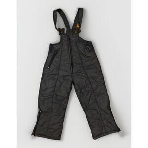 Swiss Alps Snow Bibs Ski Wear VTG Youth Size 16 Ski Snowboarding Zip Front Blue